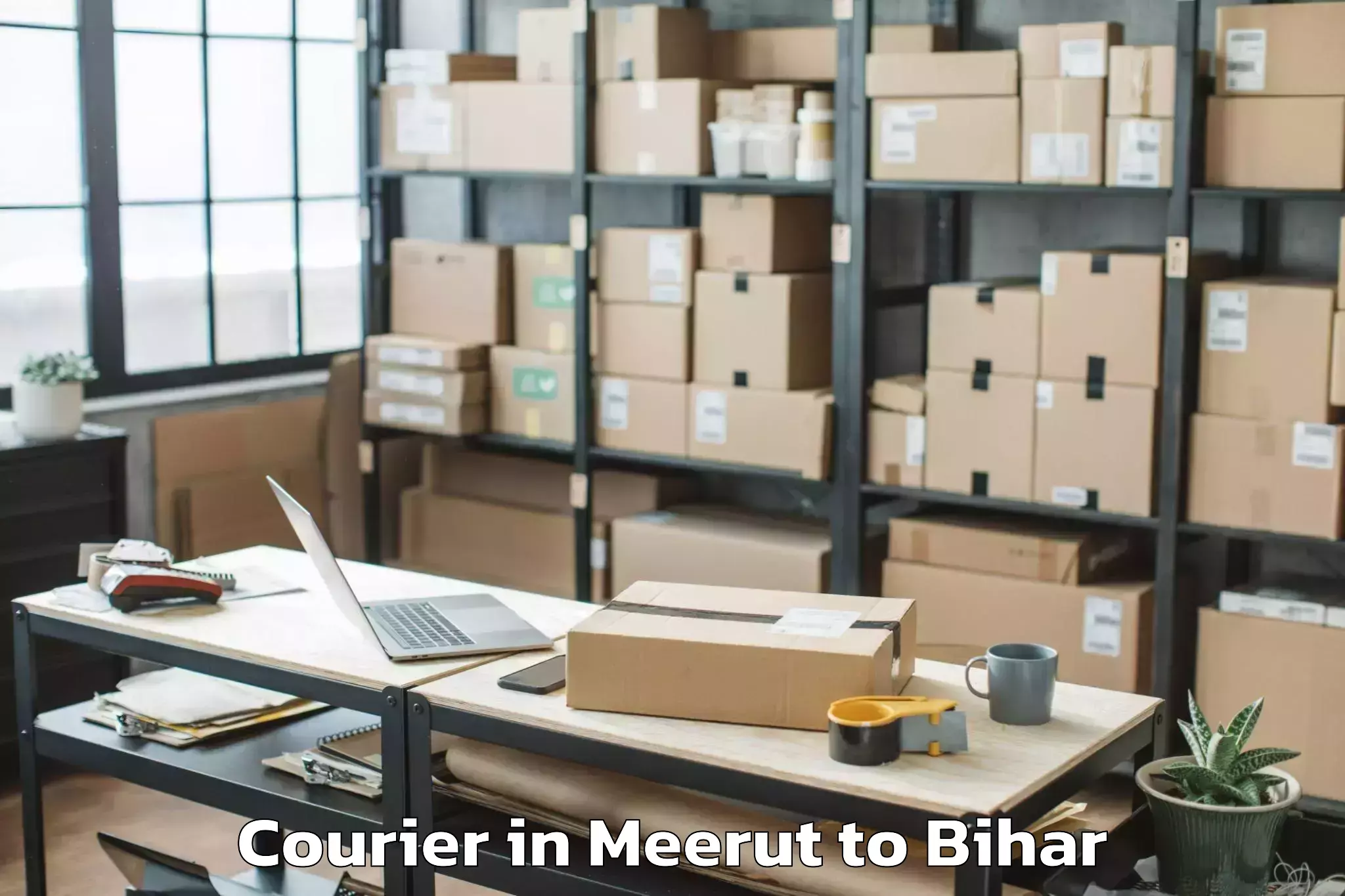 Affordable Meerut to Mahnar Bazar Courier